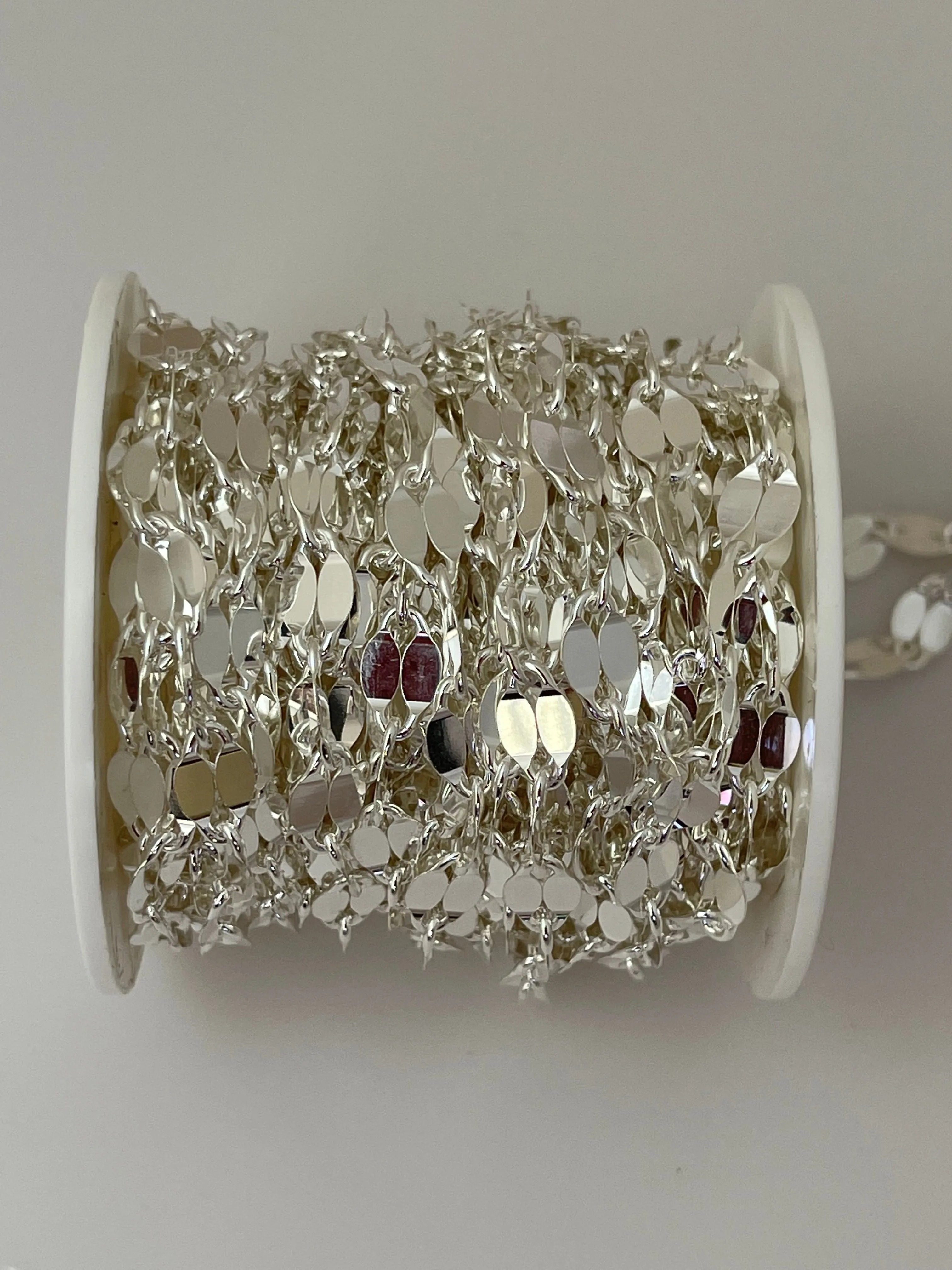 3 Feet of 925 Sterling Hammered Cable This  Chain is Available Two Size: 3.7mmAnd 6mm | CHN167SS | CHN168SS