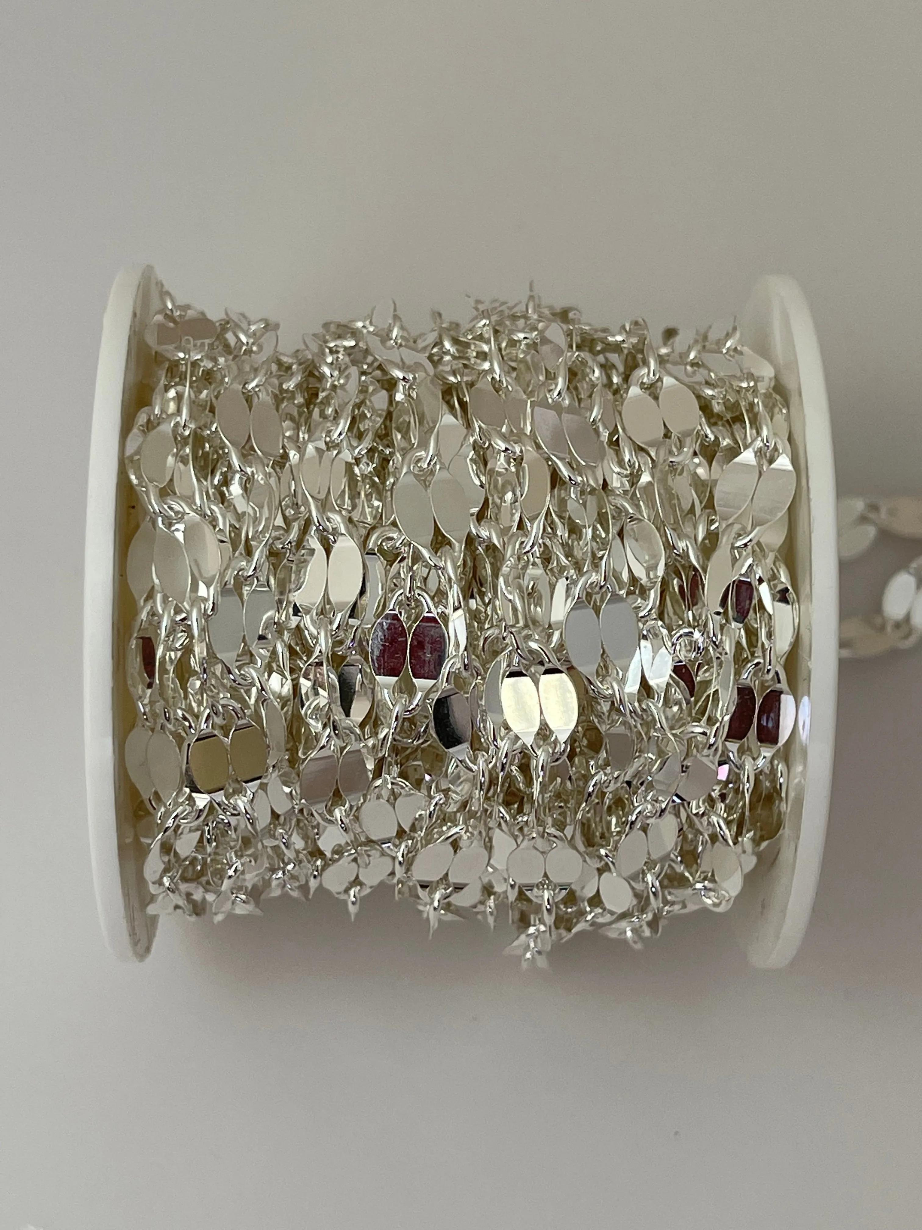 3 Feet of 925 Sterling Hammered Cable This  Chain is Available Two Size: 3.7mmAnd 6mm | CHN167SS | CHN168SS