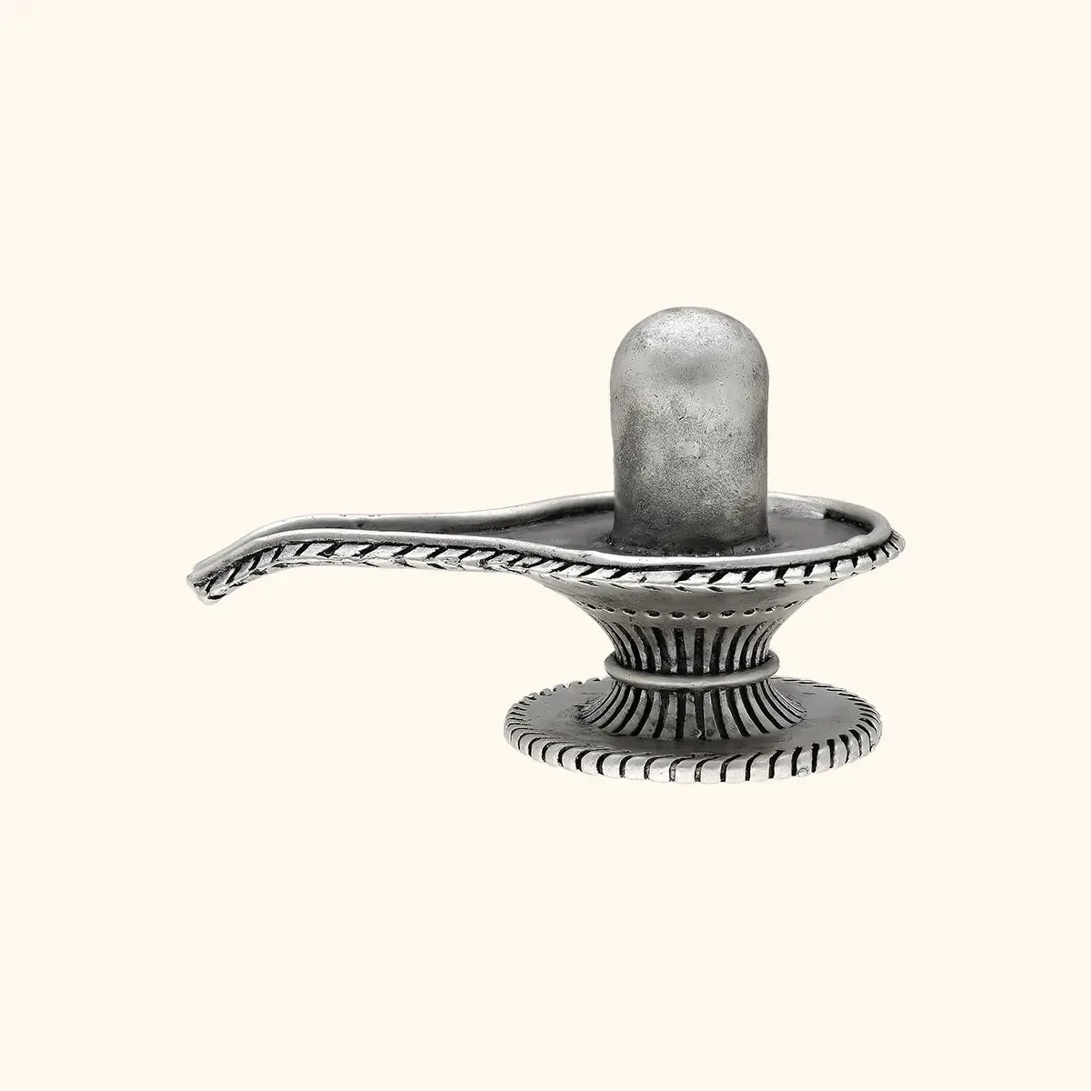 925 Antique Silver Matte Shiv Ling