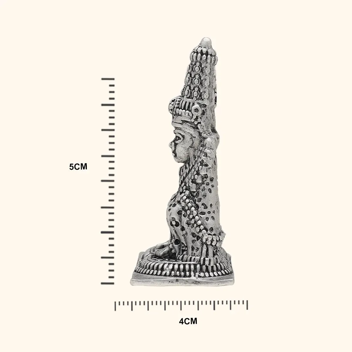 925 Antique Silver Matte Tuljabhavani Idol