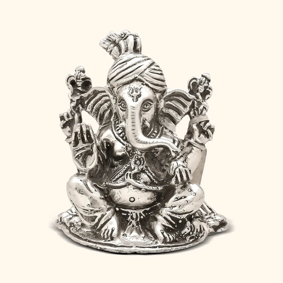 925 Ganesha Silver Murti