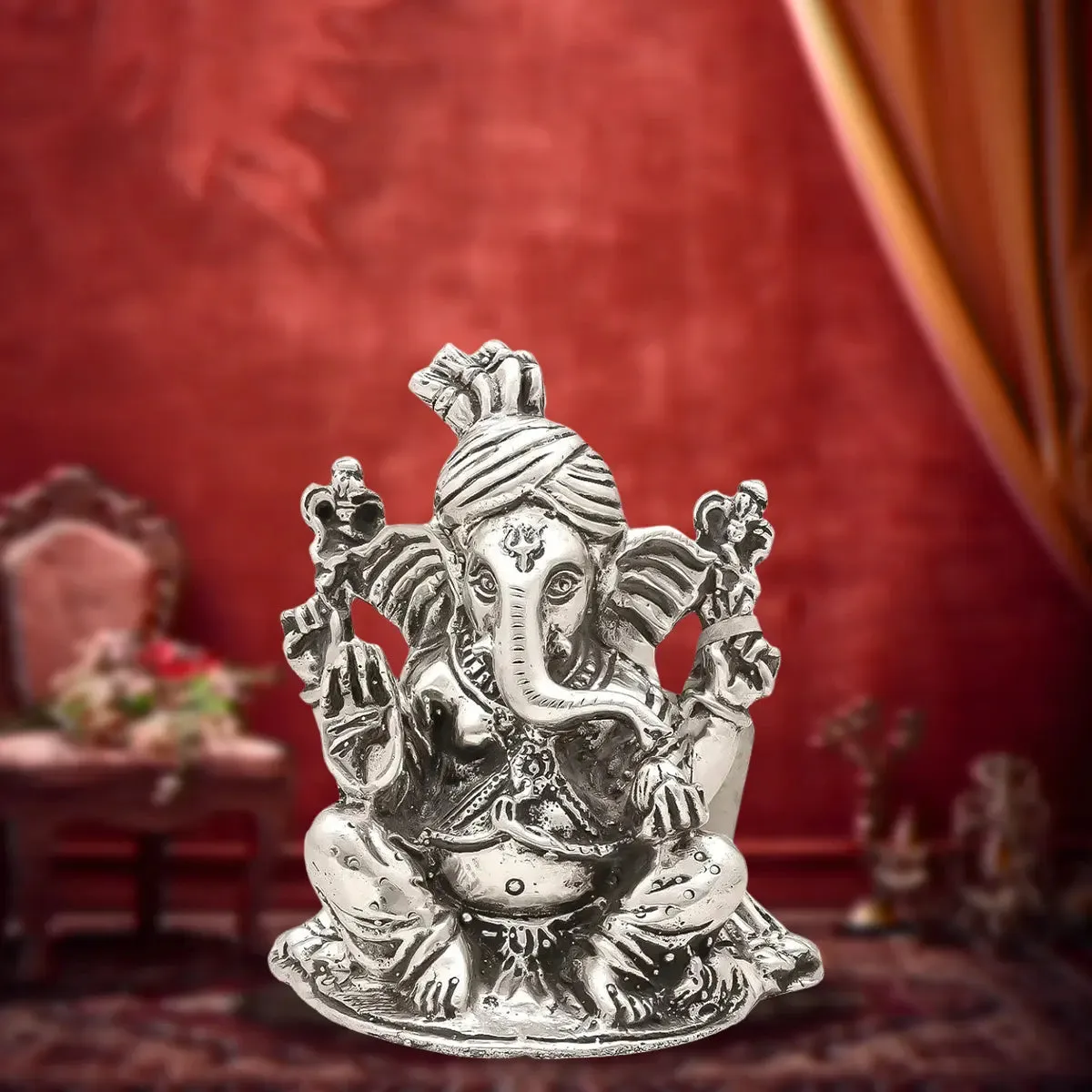 925 Ganesha Silver Murti