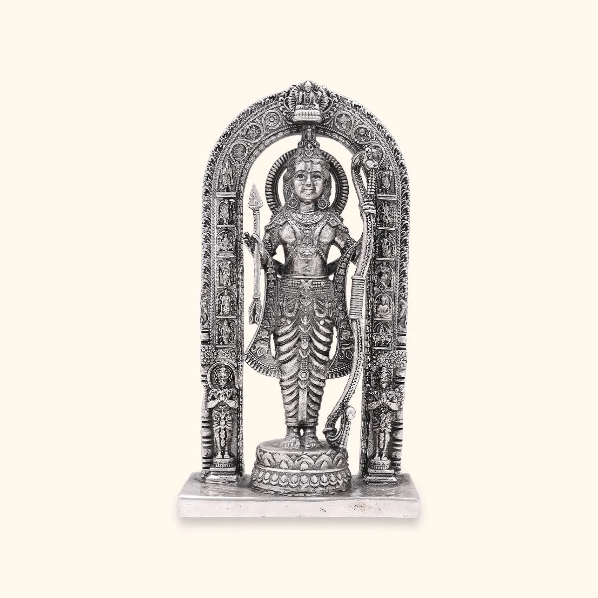 925 Silver Antique Ram Bhagwan Idol 381 gms