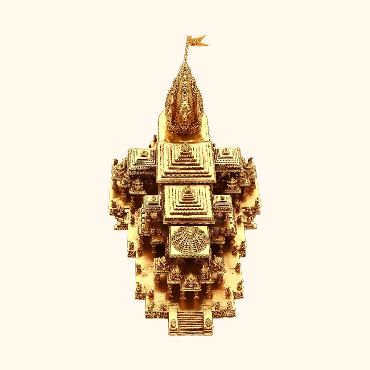 925 Silver Gold Plated Ayodhya Temple