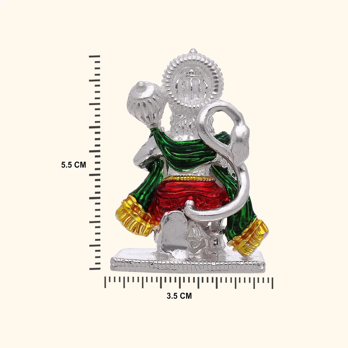 925 Silver Hanuman Ji Idol
