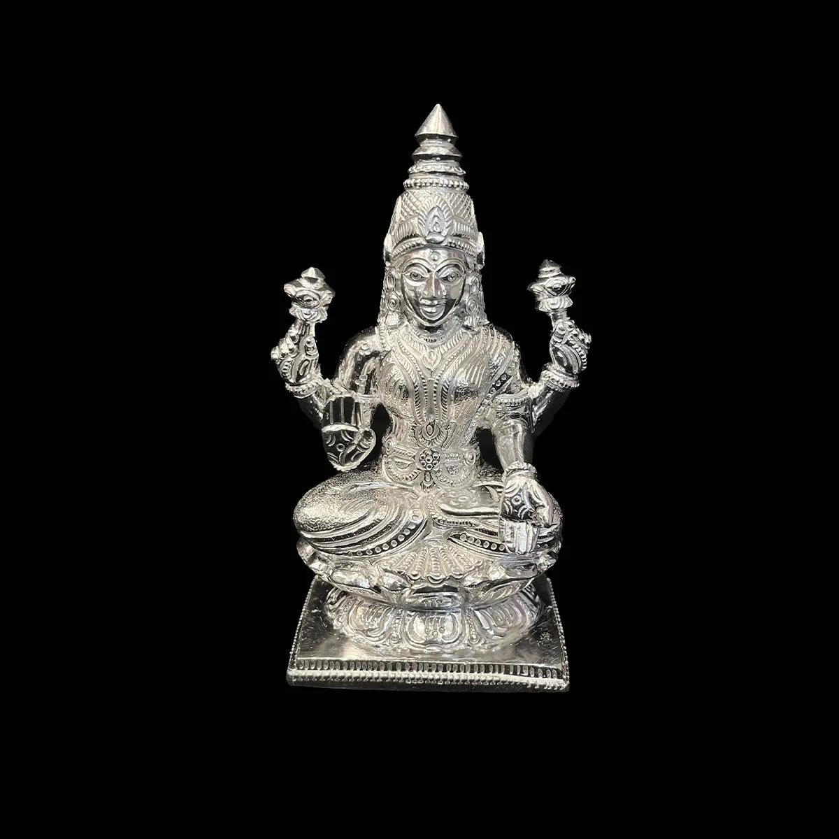 925 Silver Lakshmi Murti for Prosperity and Blessings