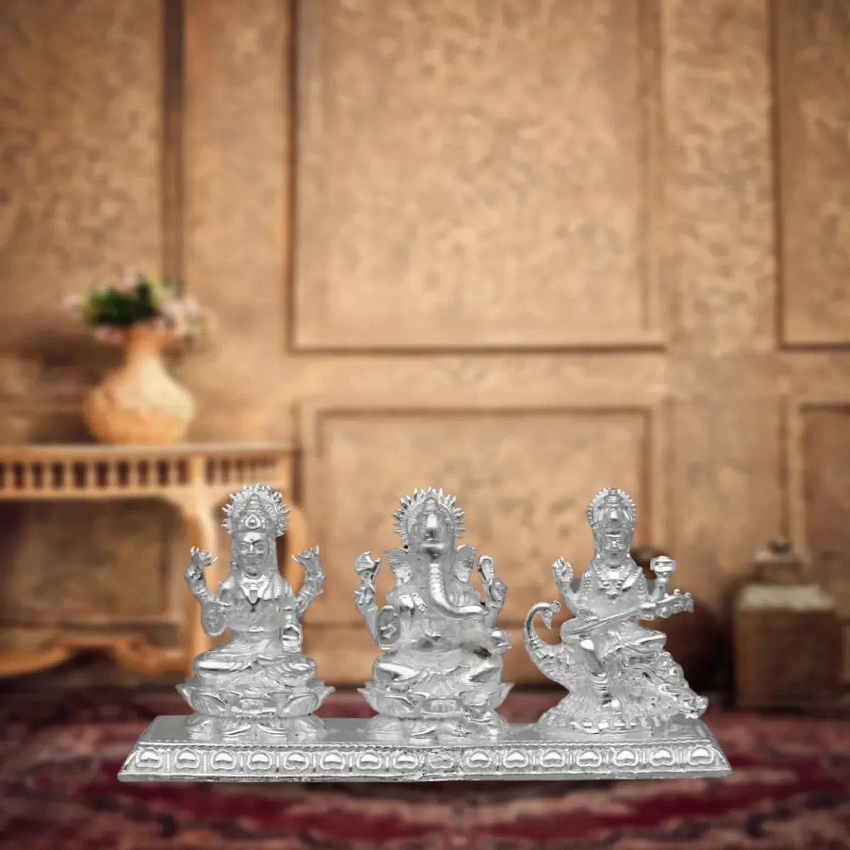 925 Silver Tri Murti Set