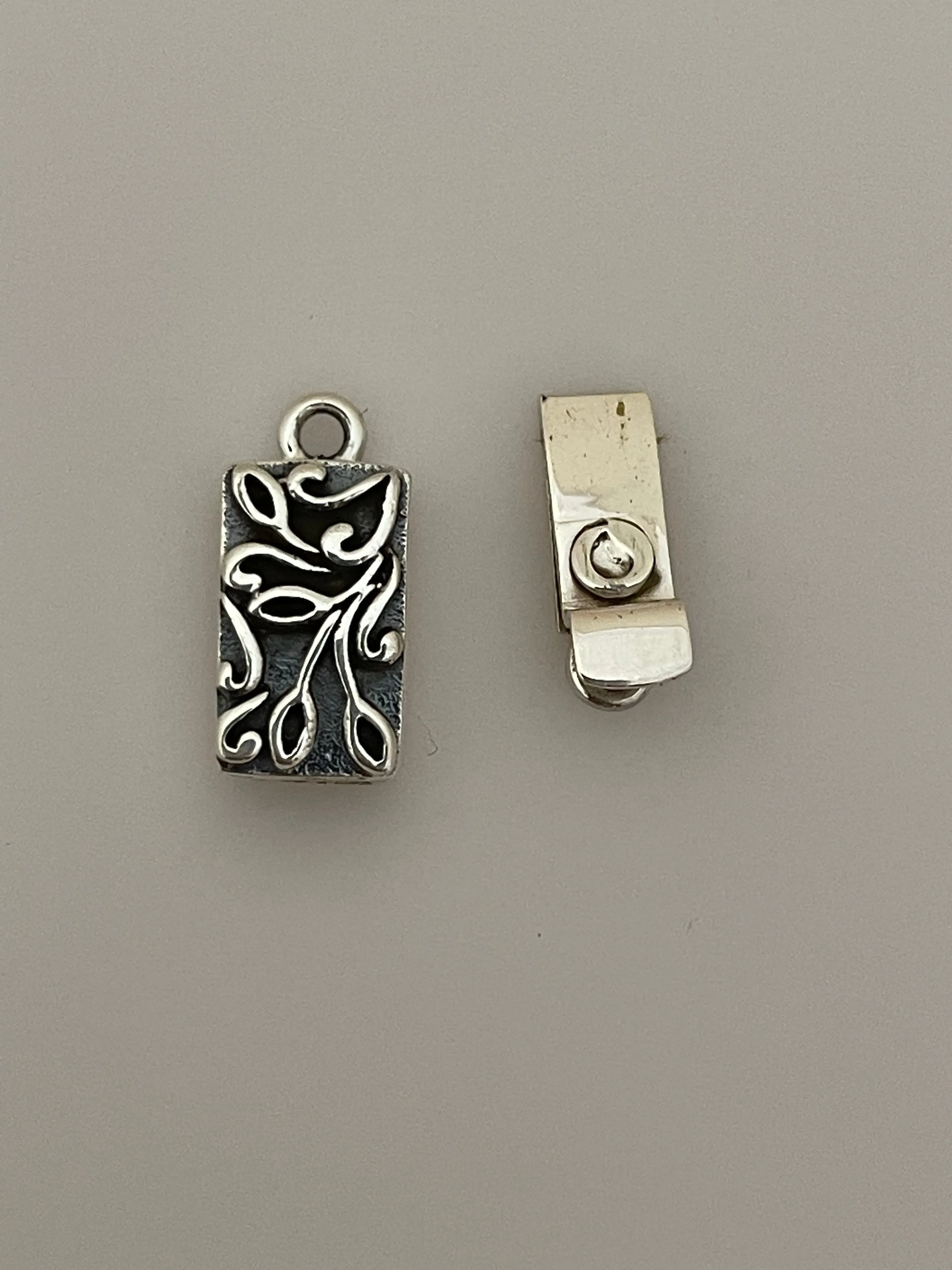 925 Sterling Silver Clasp | Sterling Silver One Pcs Clasp | Size: 14mmX9mm C23SS