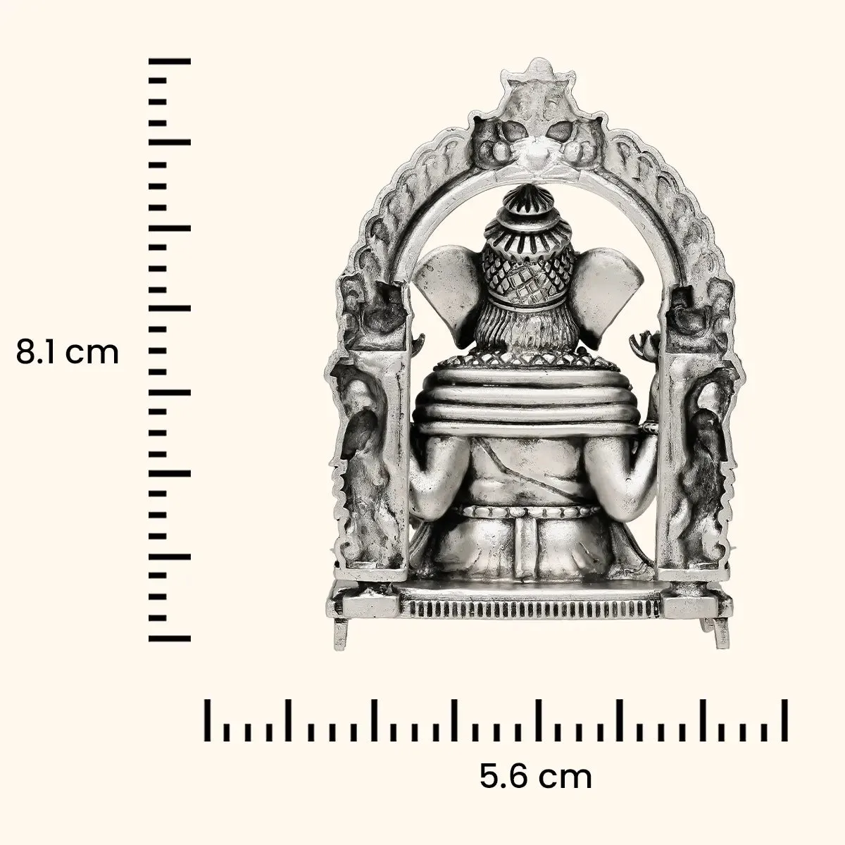 Antique 925 Silver Idol - Vighnaharta Ganesh