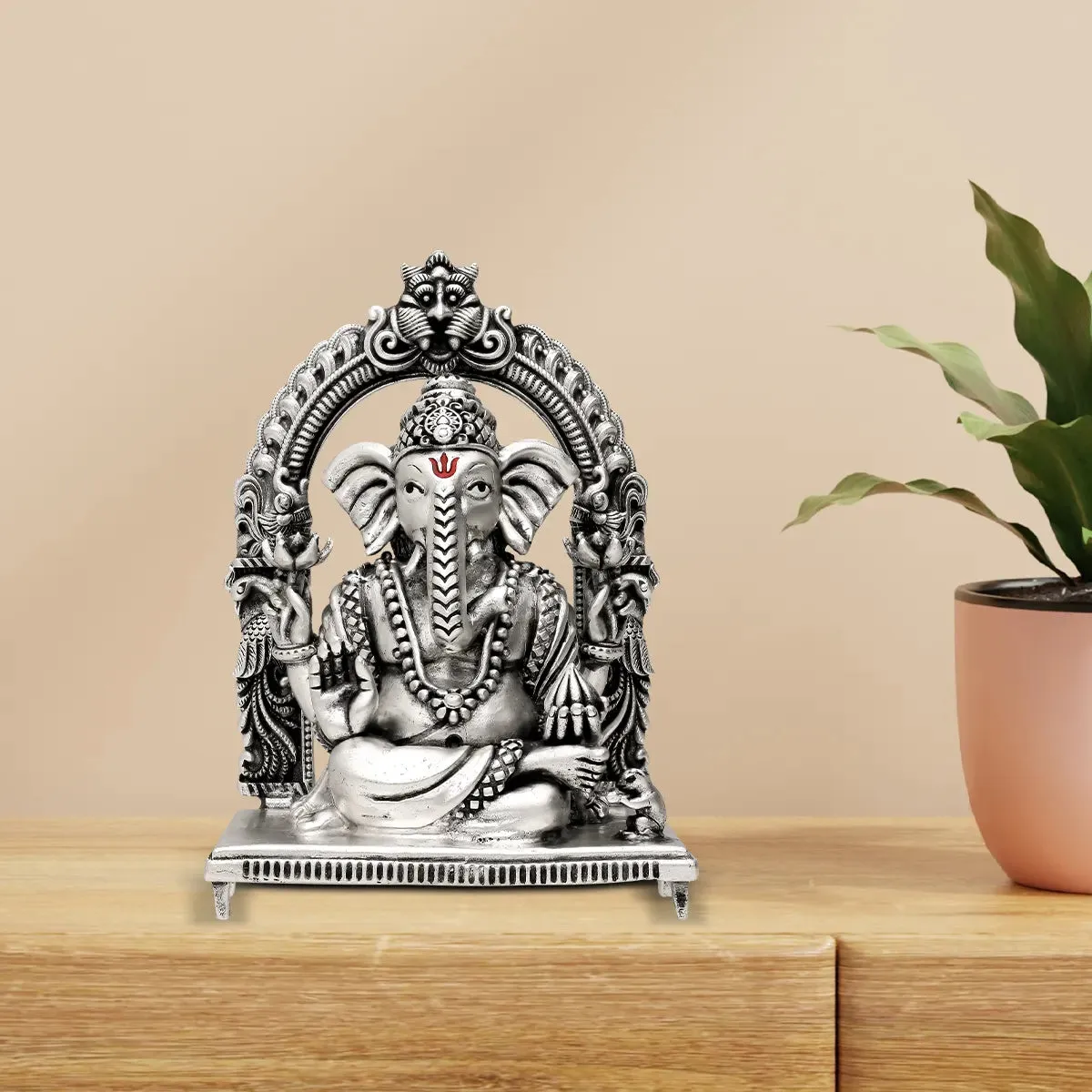 Antique 925 Silver Idol - Vighnaharta Ganesh