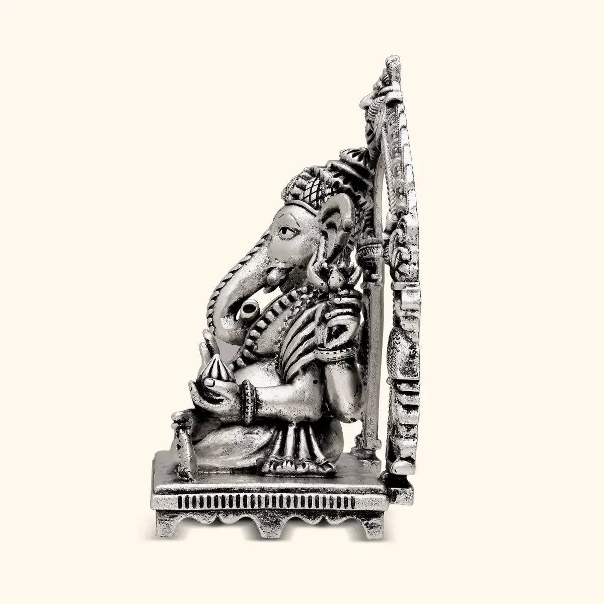 Antique 925 Silver Idol - Vighnaharta Ganesh