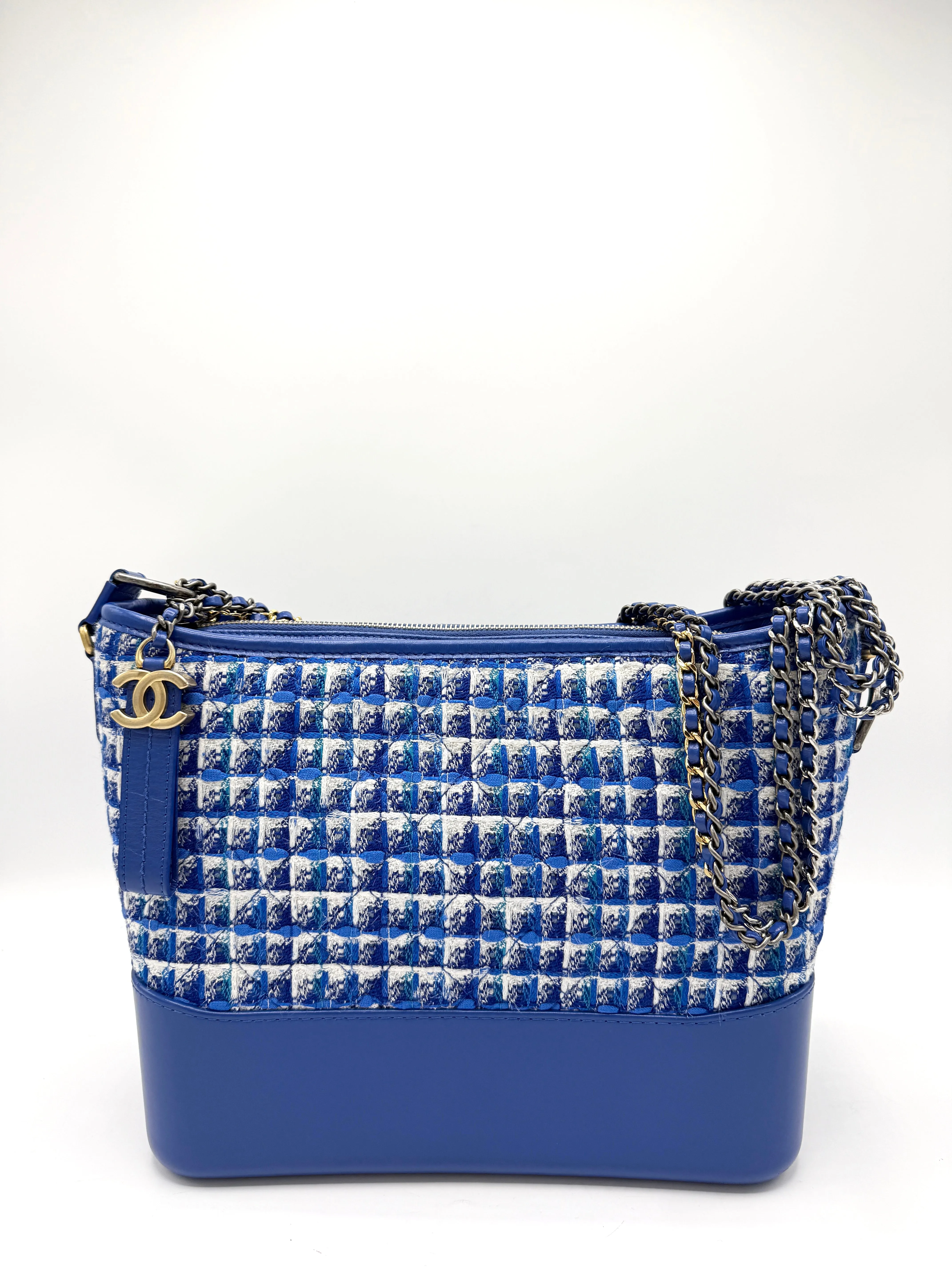 Blue/White Tweed GHW Gabrielle