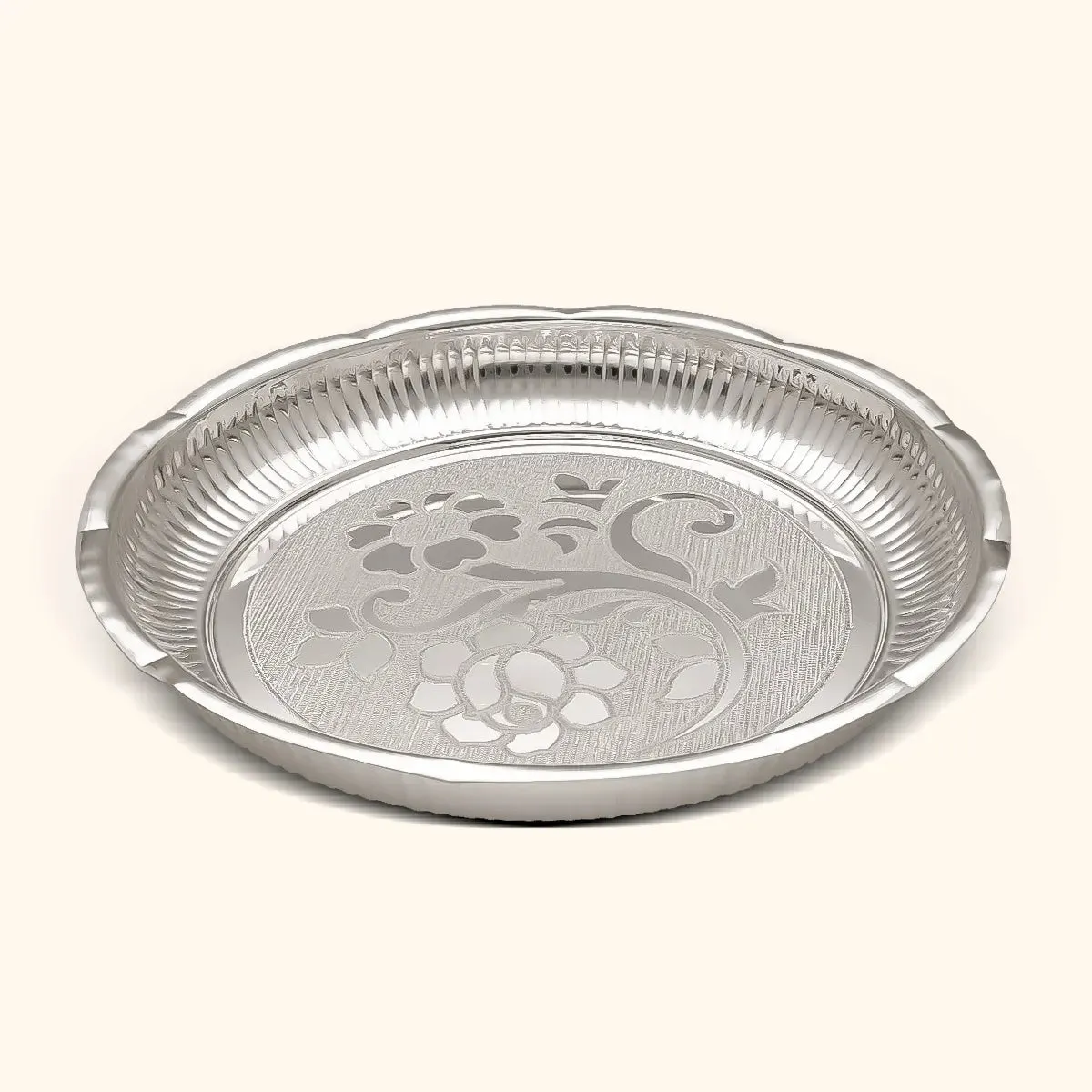 Captivating Silver Thali Set