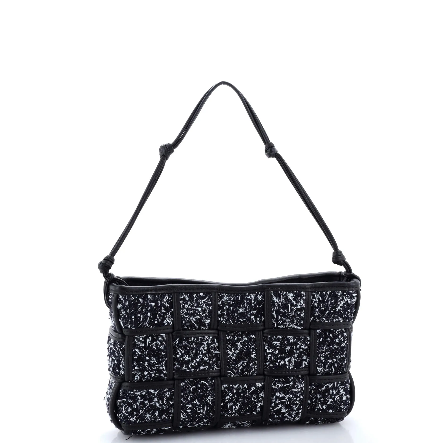 Cassette Baguette Pochette Maxi Intrecciato Tweed