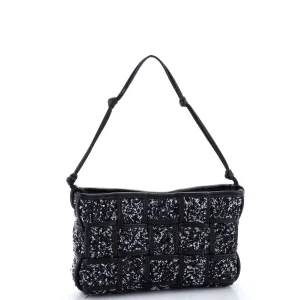 Cassette Baguette Pochette Maxi Intrecciato Tweed