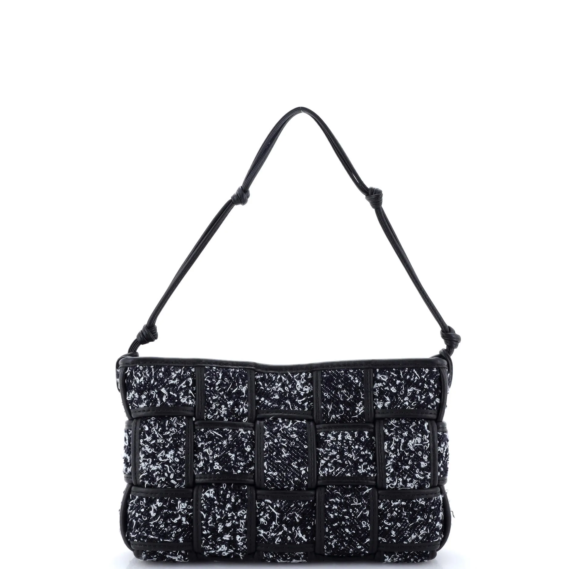 Cassette Baguette Pochette Maxi Intrecciato Tweed