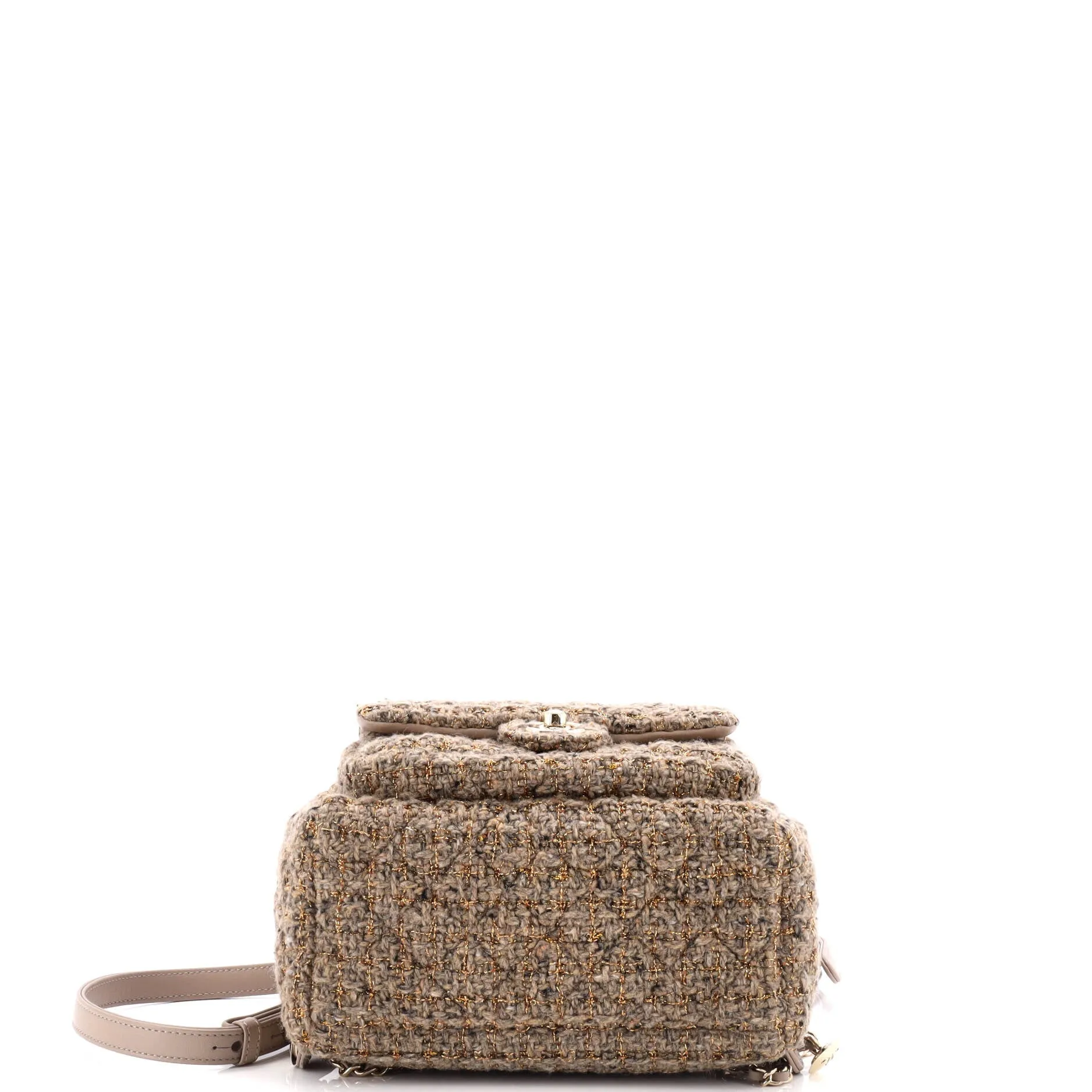 CC Pocket Backpack Quilted Tweed Mini