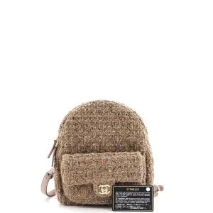 CC Pocket Backpack Quilted Tweed Mini