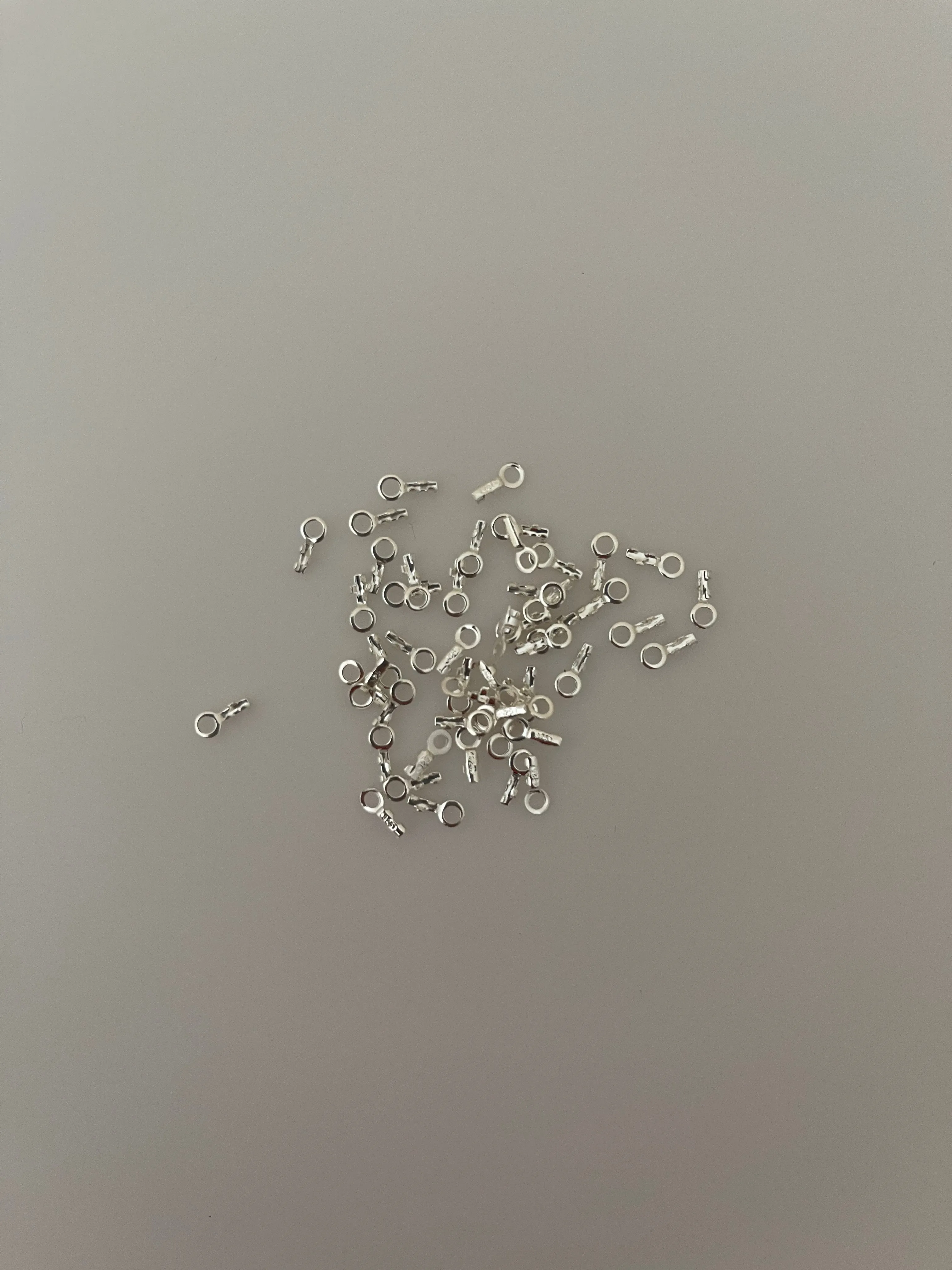Crimp Ends for Chains | 925 Sterling Silver Crimps | Crimp End Caps | Sterling Silver Chain Ends | Chain Closers | 6 Sizes: 0.45mmTo 2.5mm | CC4-9SS