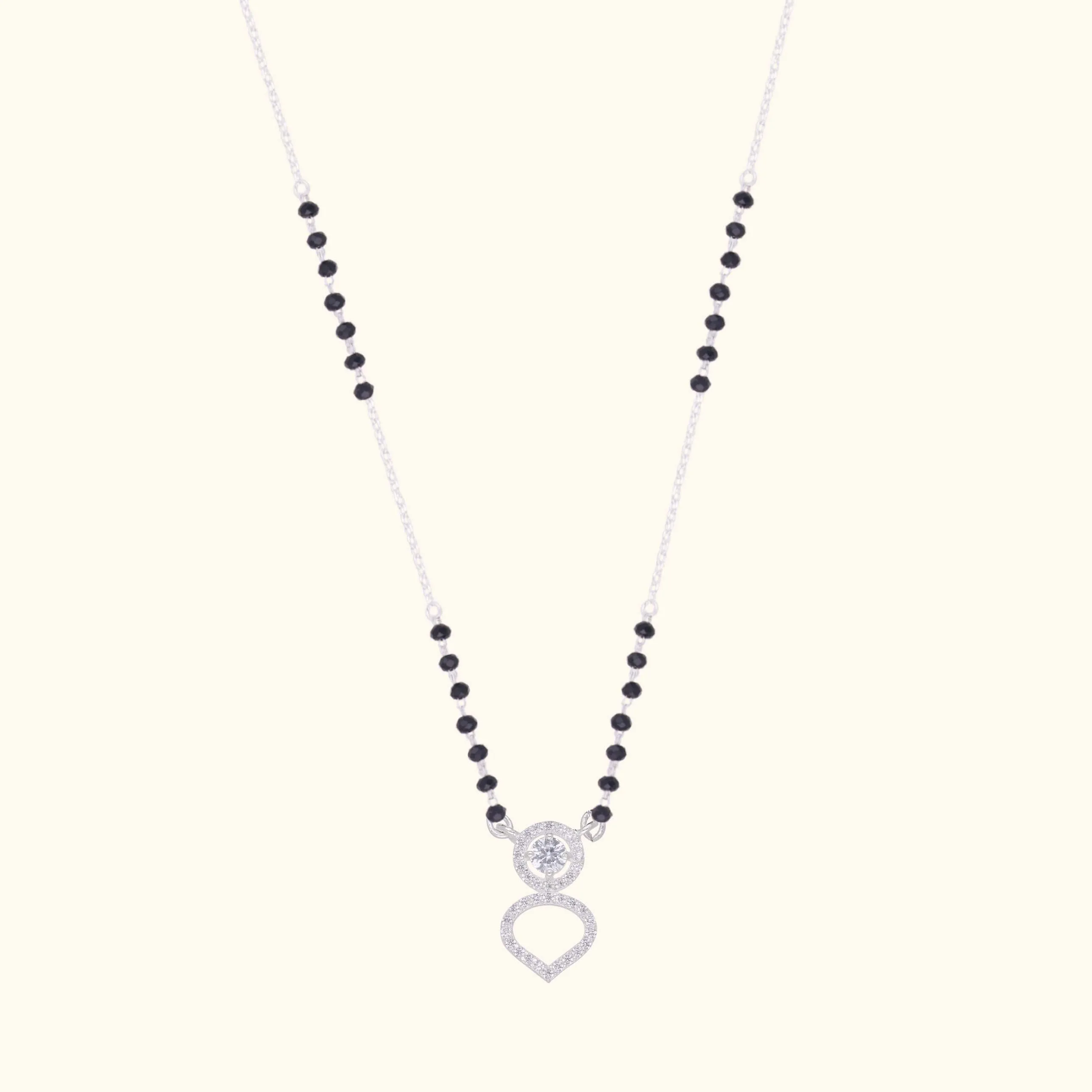 Delicate and Elegant Silver Mangalsutra