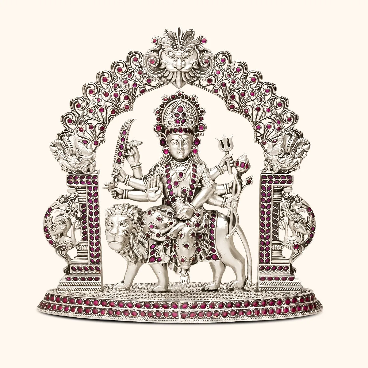 Durga Maa - 925 Silver Idol