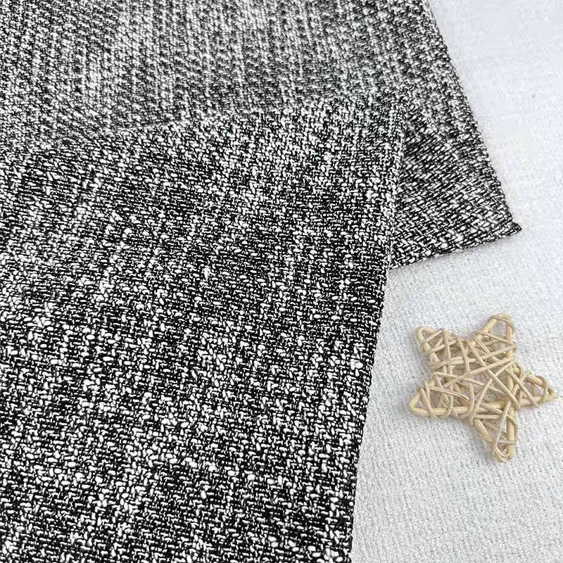 Early summer style woven small fragrant fabric, dark tweed fabric package bouquet handmade DIY clothing jacket