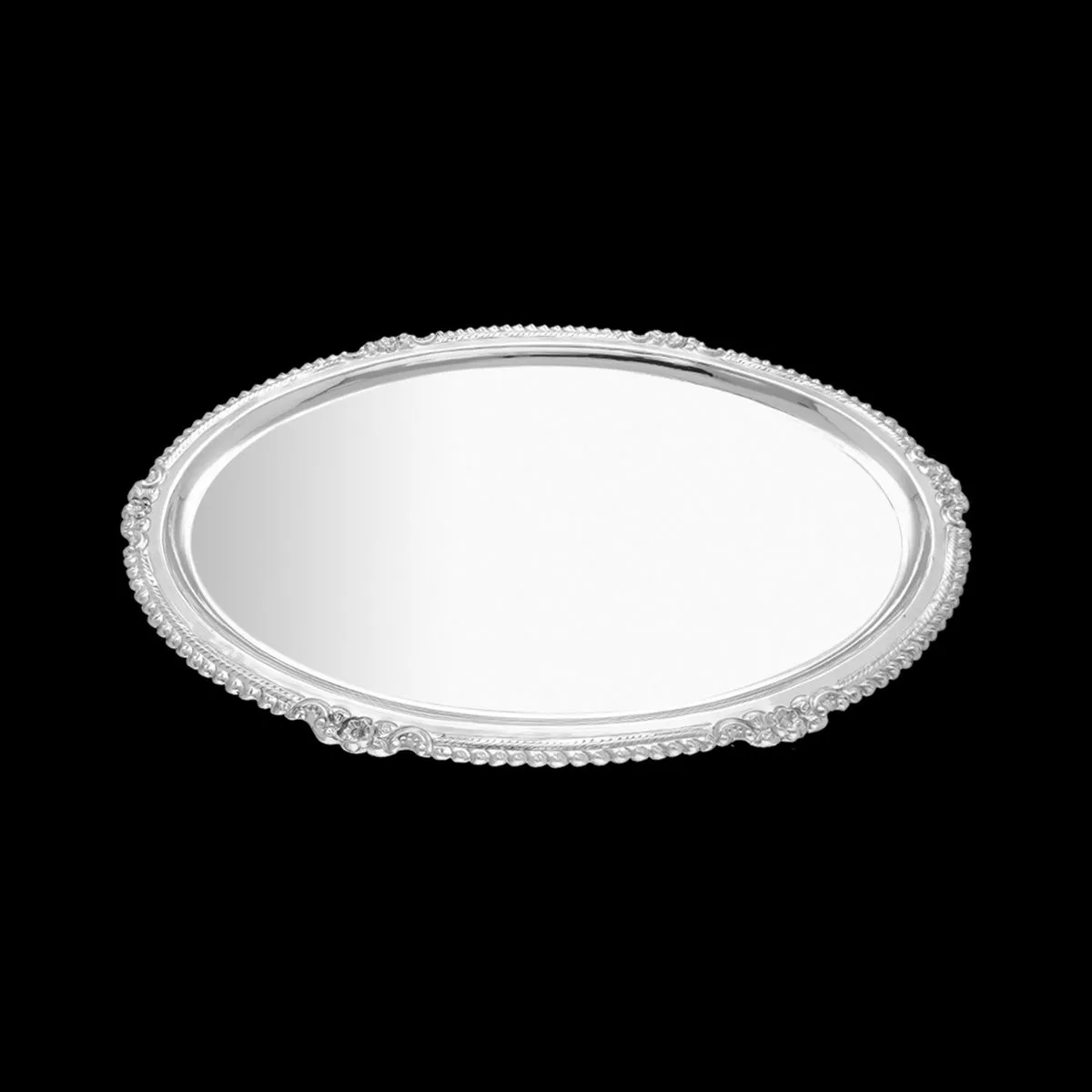 Elegant Silver Tray Set