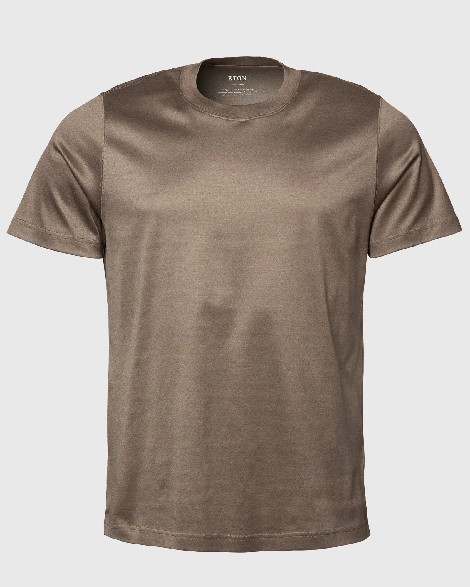 ETON 10000235613 SS FILO DI SCOZIA MOCHA CREW T-SHIRT