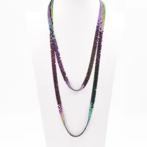 Extra long endless chain mail necklace
