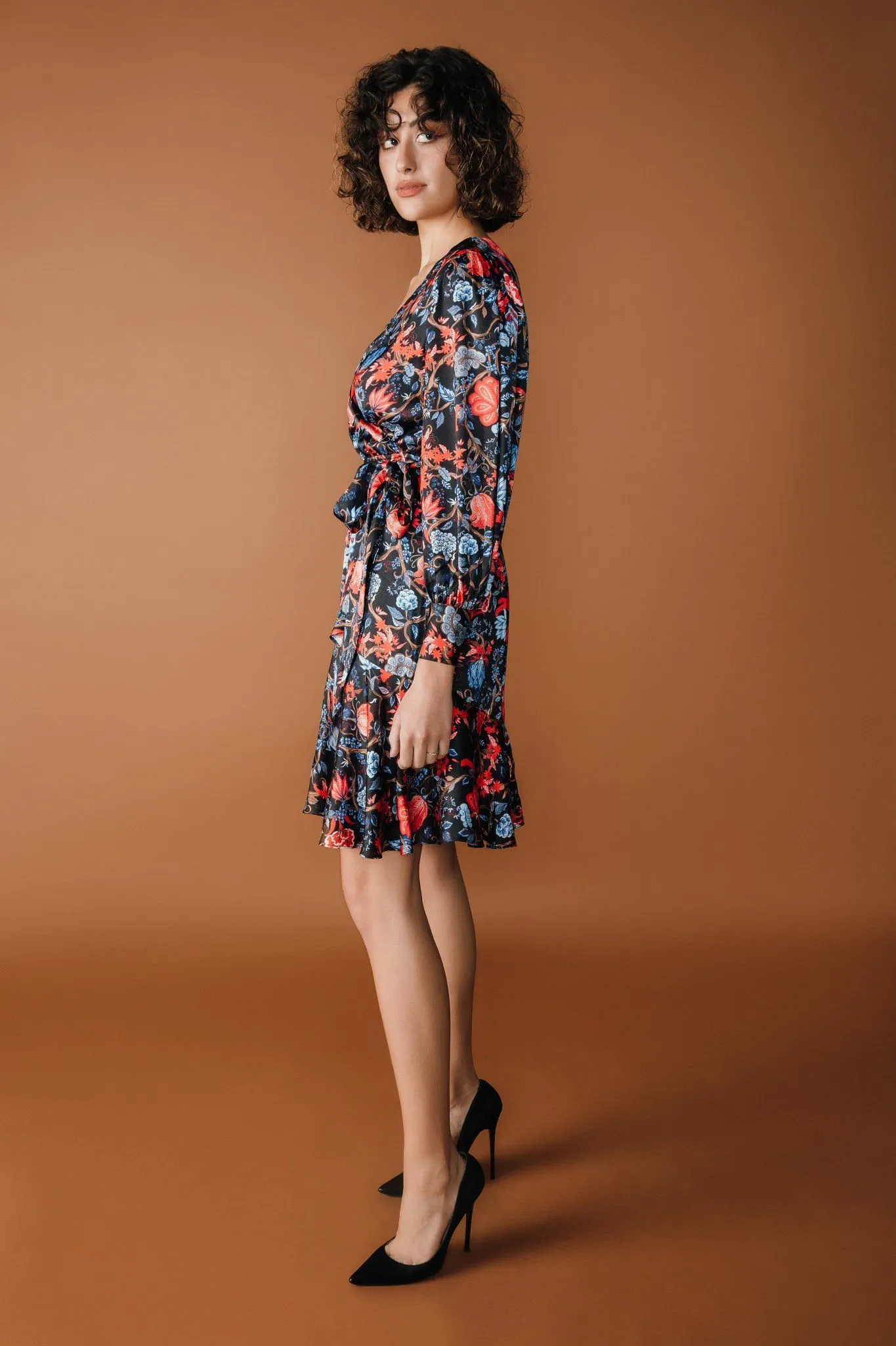 Fleur Noir Fallon Wrap Dress
