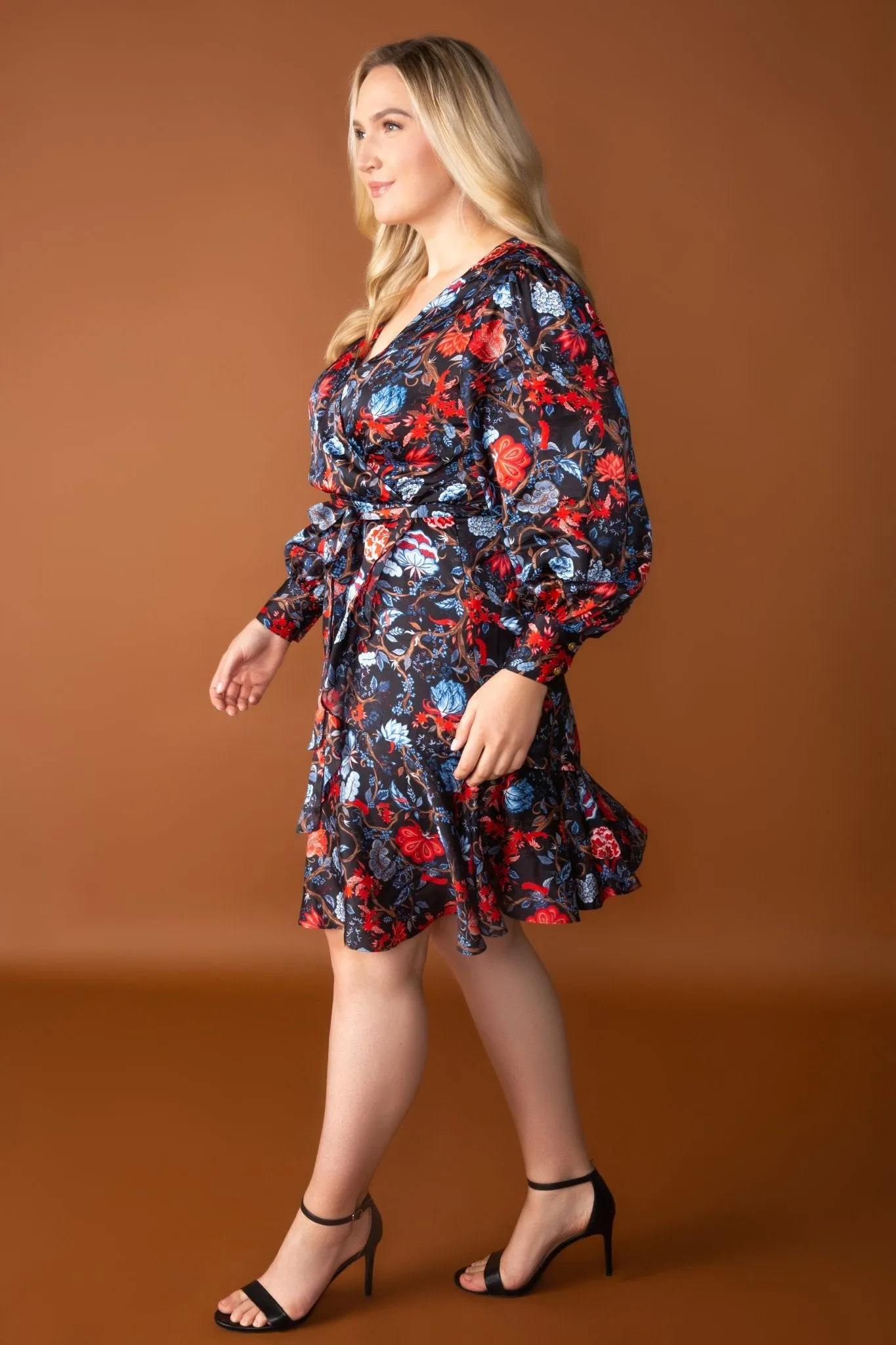 Fleur Noir Fallon Wrap Dress