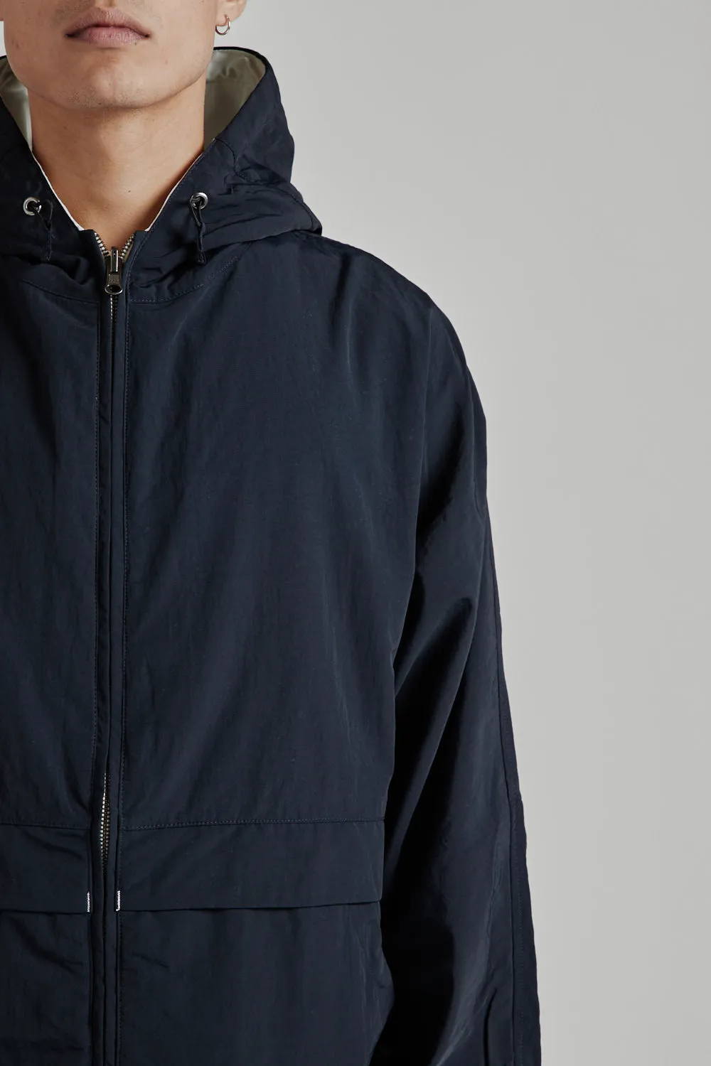 Reversible Hooded Jacket - Black