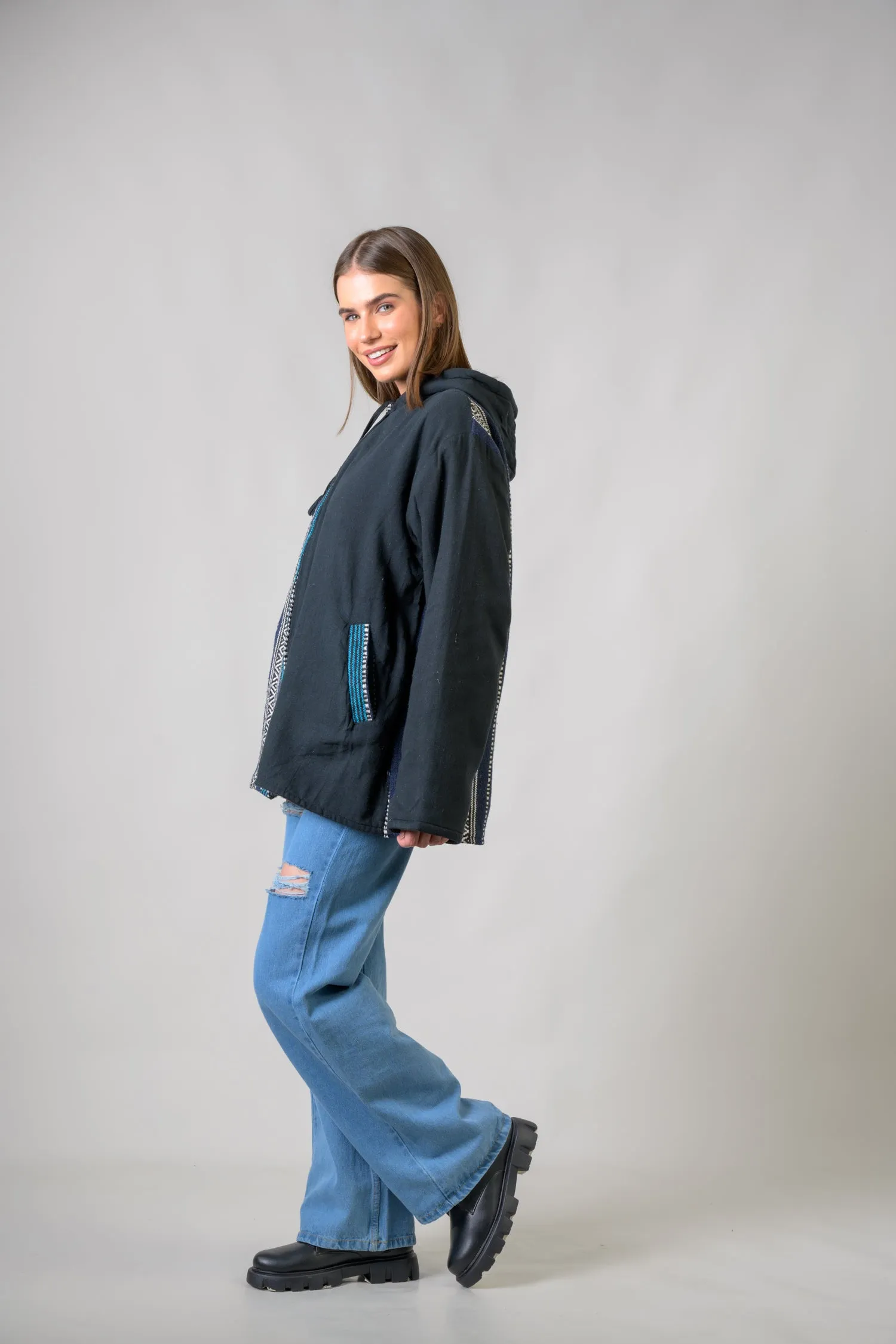 Rhea Stylish Offset Hoodie