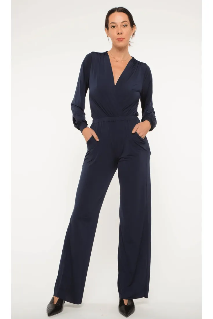 Ripley Rader Long Sleeve Jumpsuit Navy