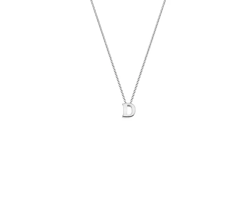 Silver Alphabet Necklace (A-Z)