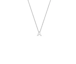 Silver Alphabet Necklace (A-Z)