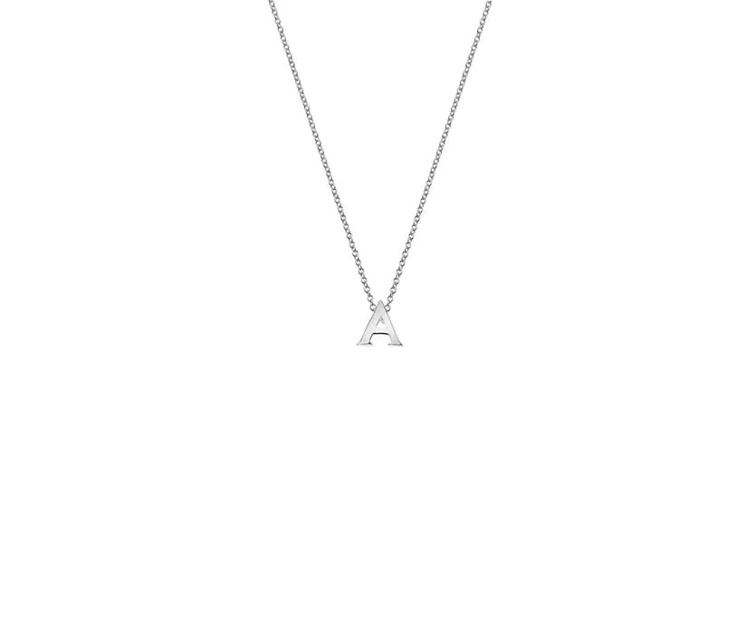 Silver Alphabet Necklace (A-Z)