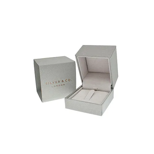 Silver & Co London Sterling Silver Cubic Zirconium Ring