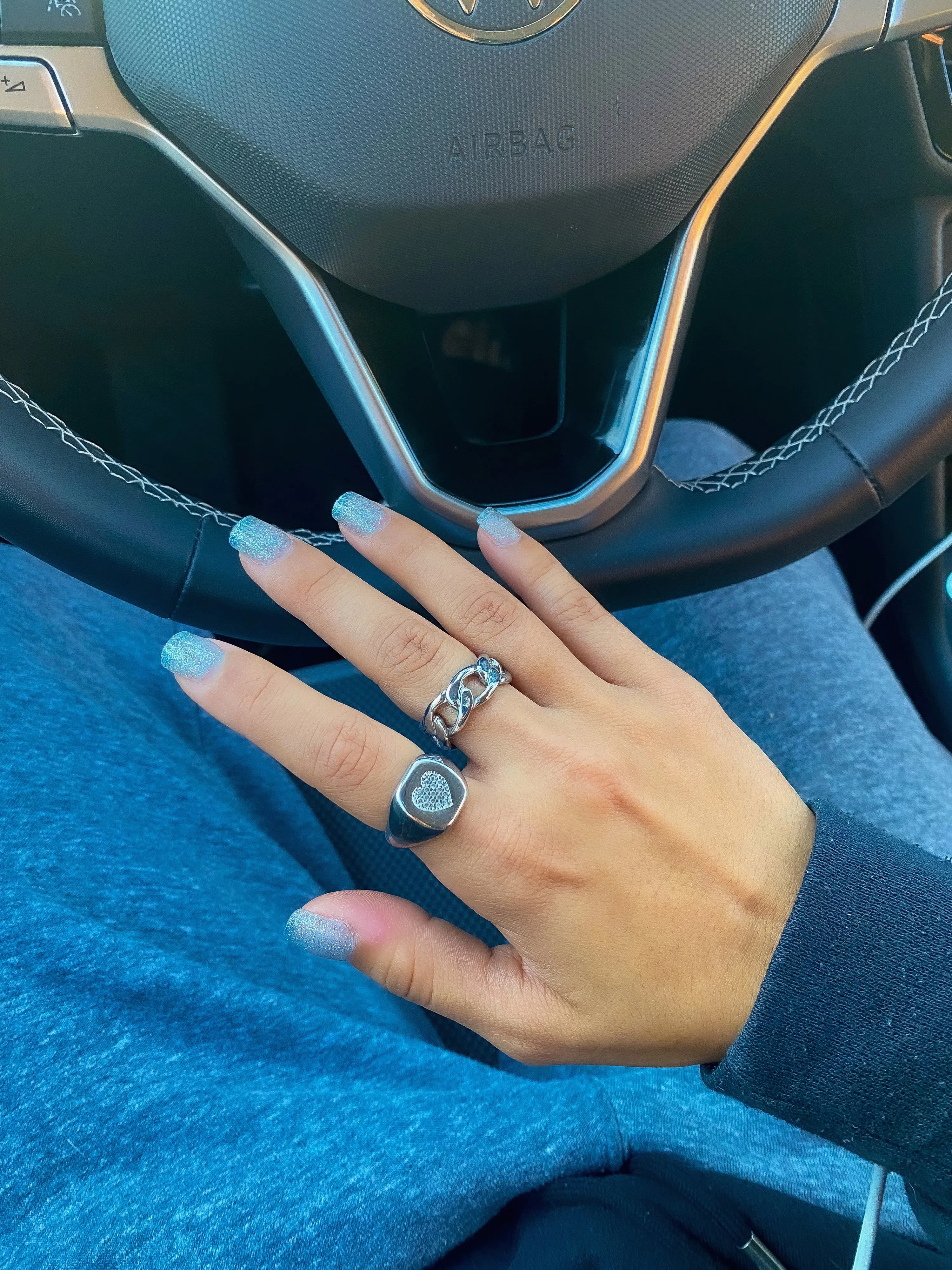Silver Cuban Link Ring