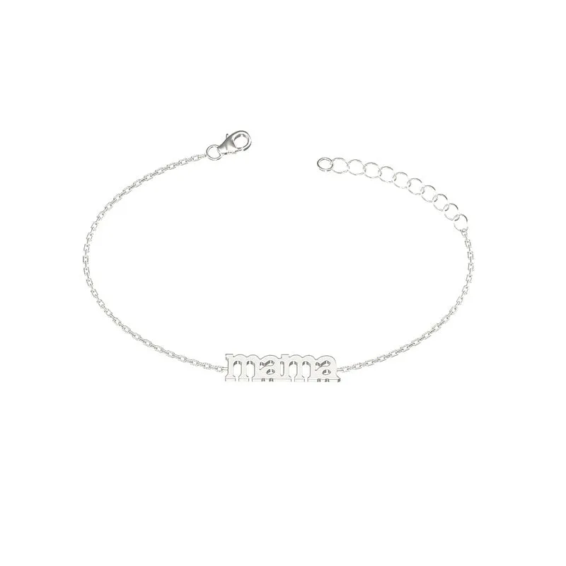 Silver Mama Bracelet