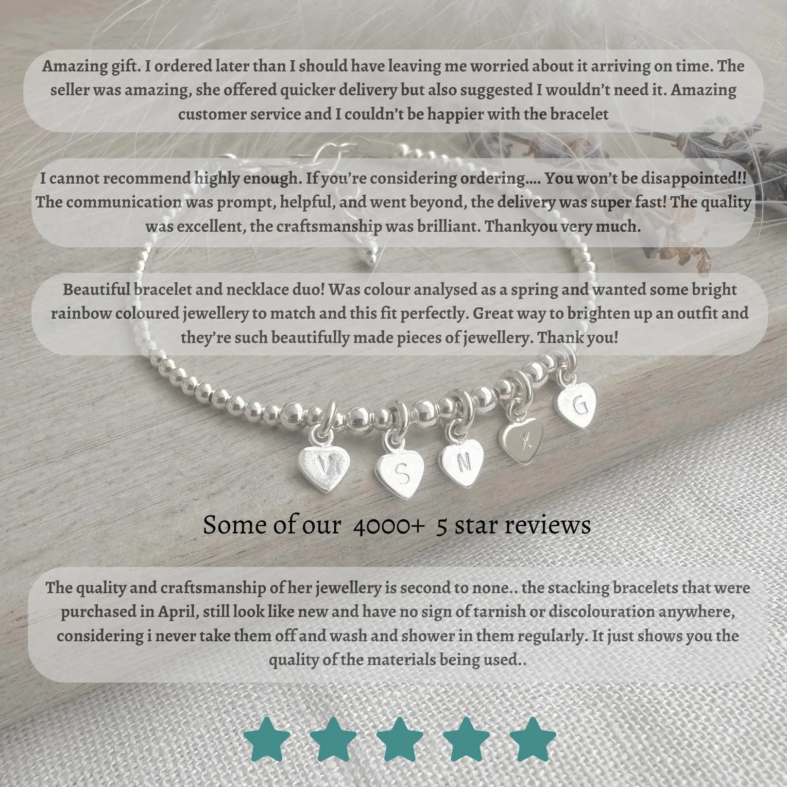 Sterling Silver Bracelet 5mm beads, Stacking Bracelet