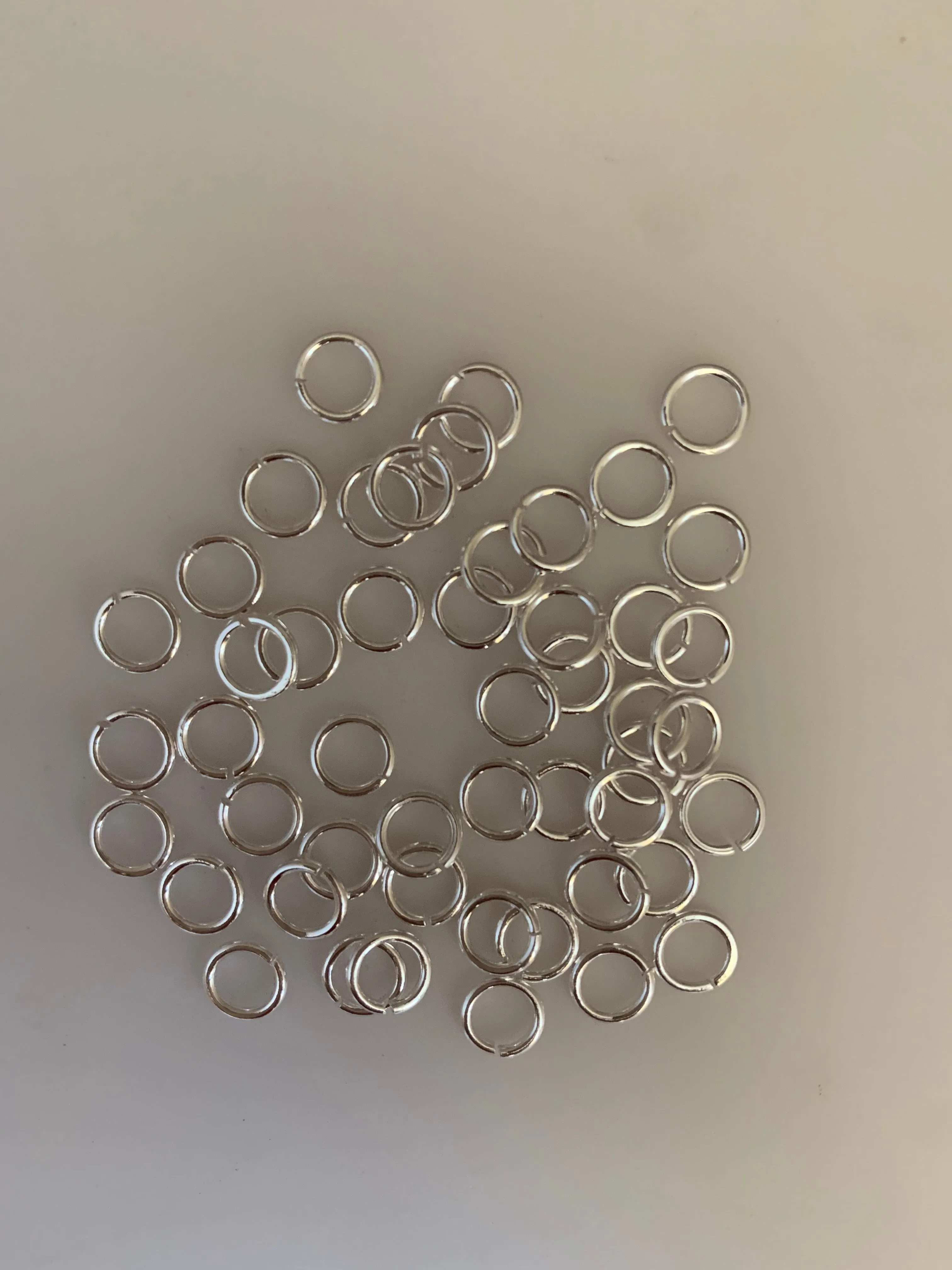 Sterling Silver Open Jump rings | 925 Sterling Silver Jump Rings | Available in Seven Size 3mm, 4mm, 5mm, 6mm, 7mm, 8mm, 10mm