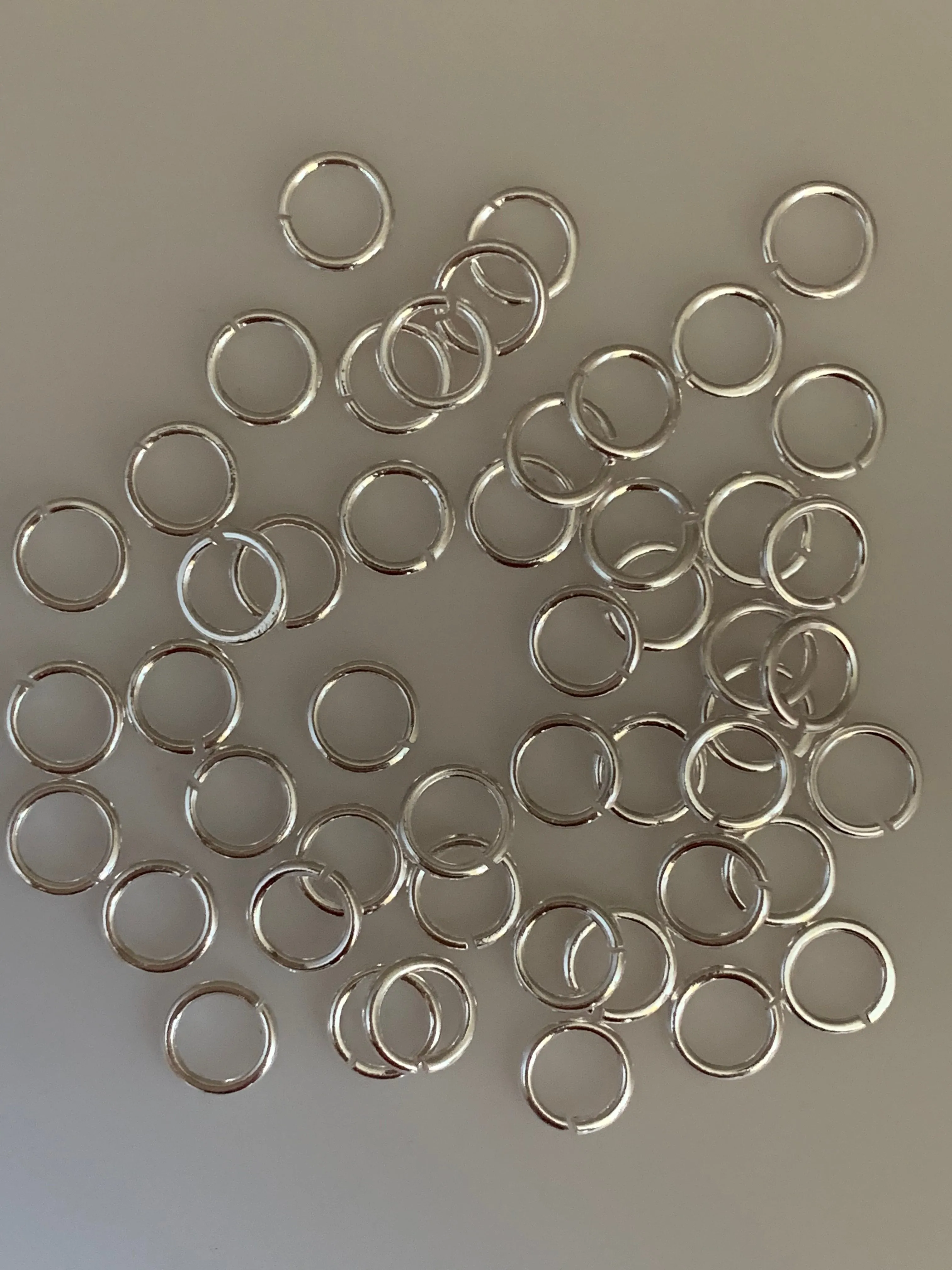 Sterling Silver Open Jump rings | 925 Sterling Silver Jump Rings | Available in Seven Size 3mm, 4mm, 5mm, 6mm, 7mm, 8mm, 10mm
