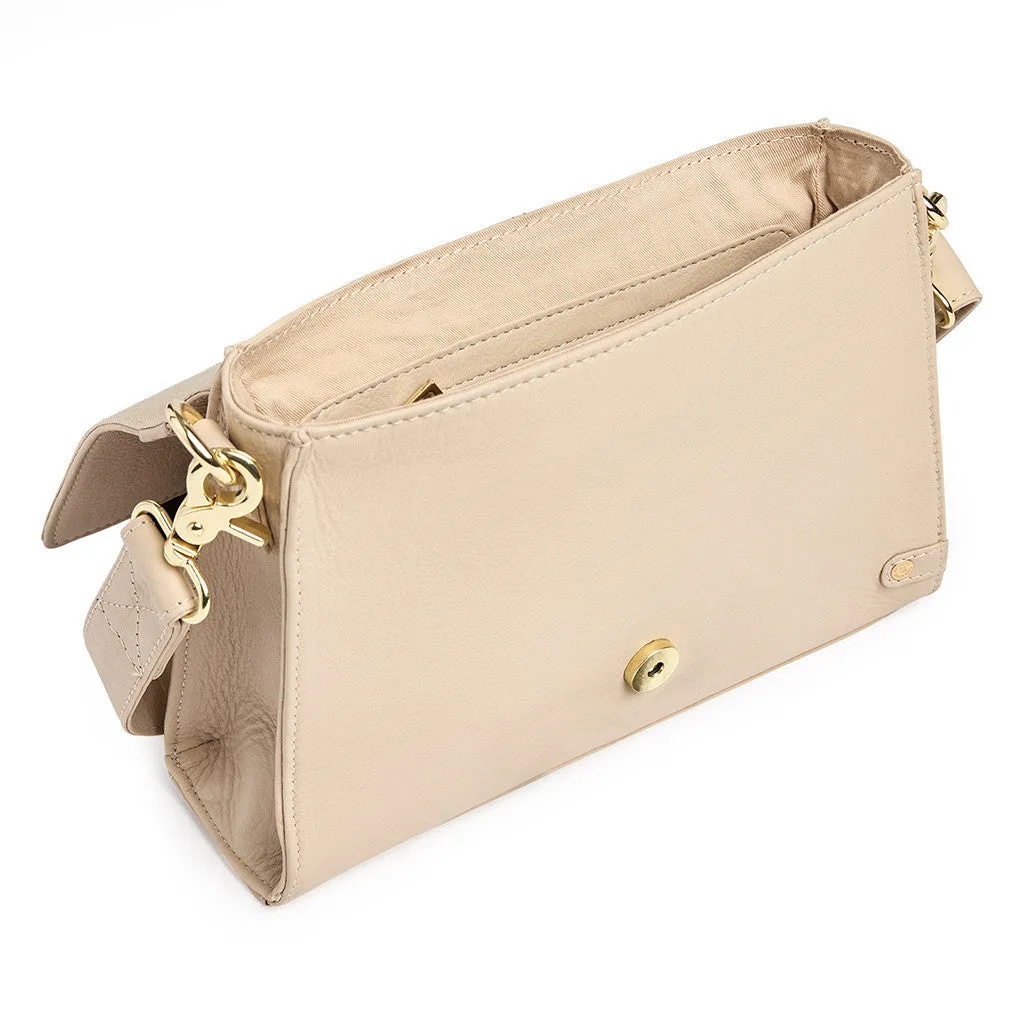 Stylish handbag / 16524 - Soft Sand