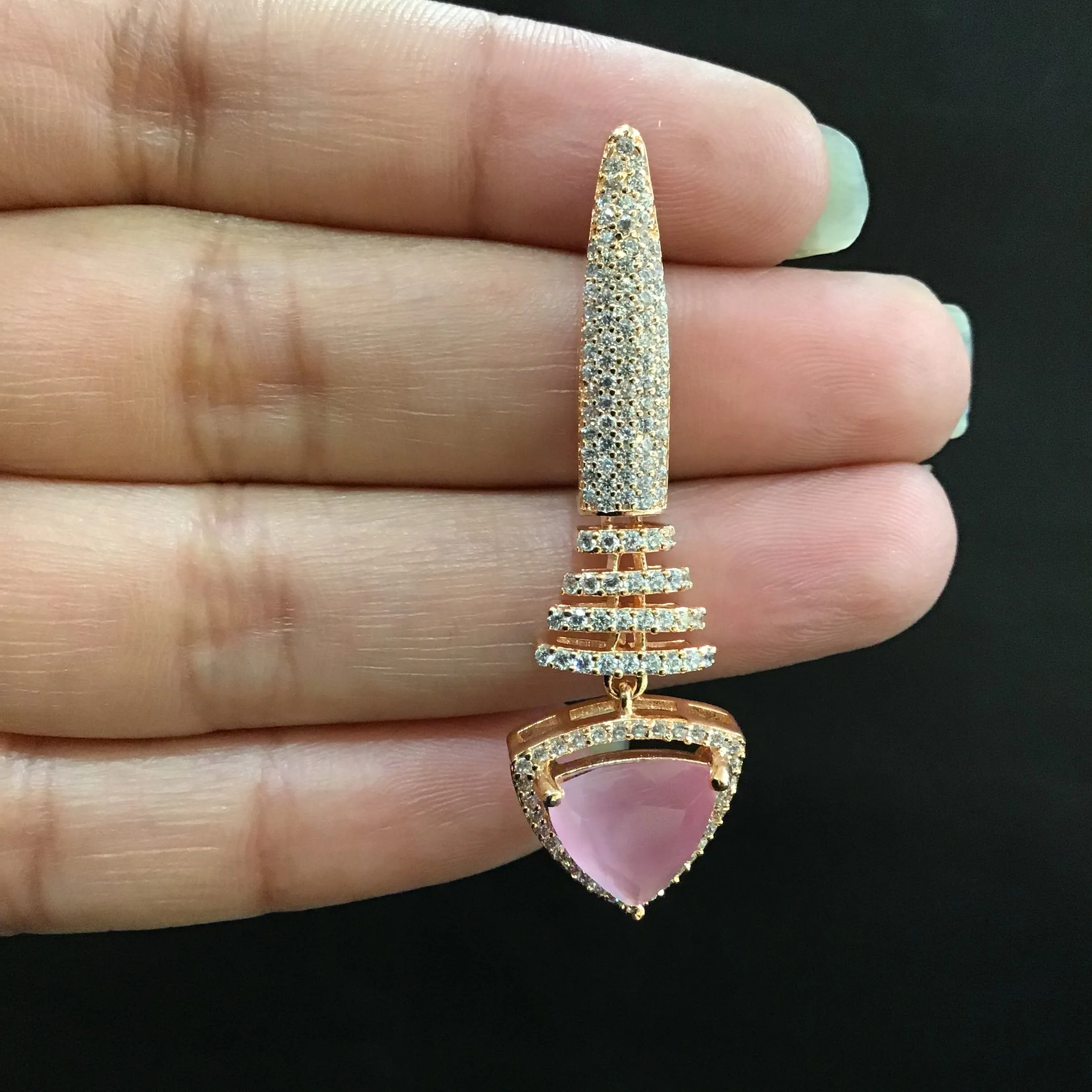 Stylish Zircon/AD Earring 1101-69