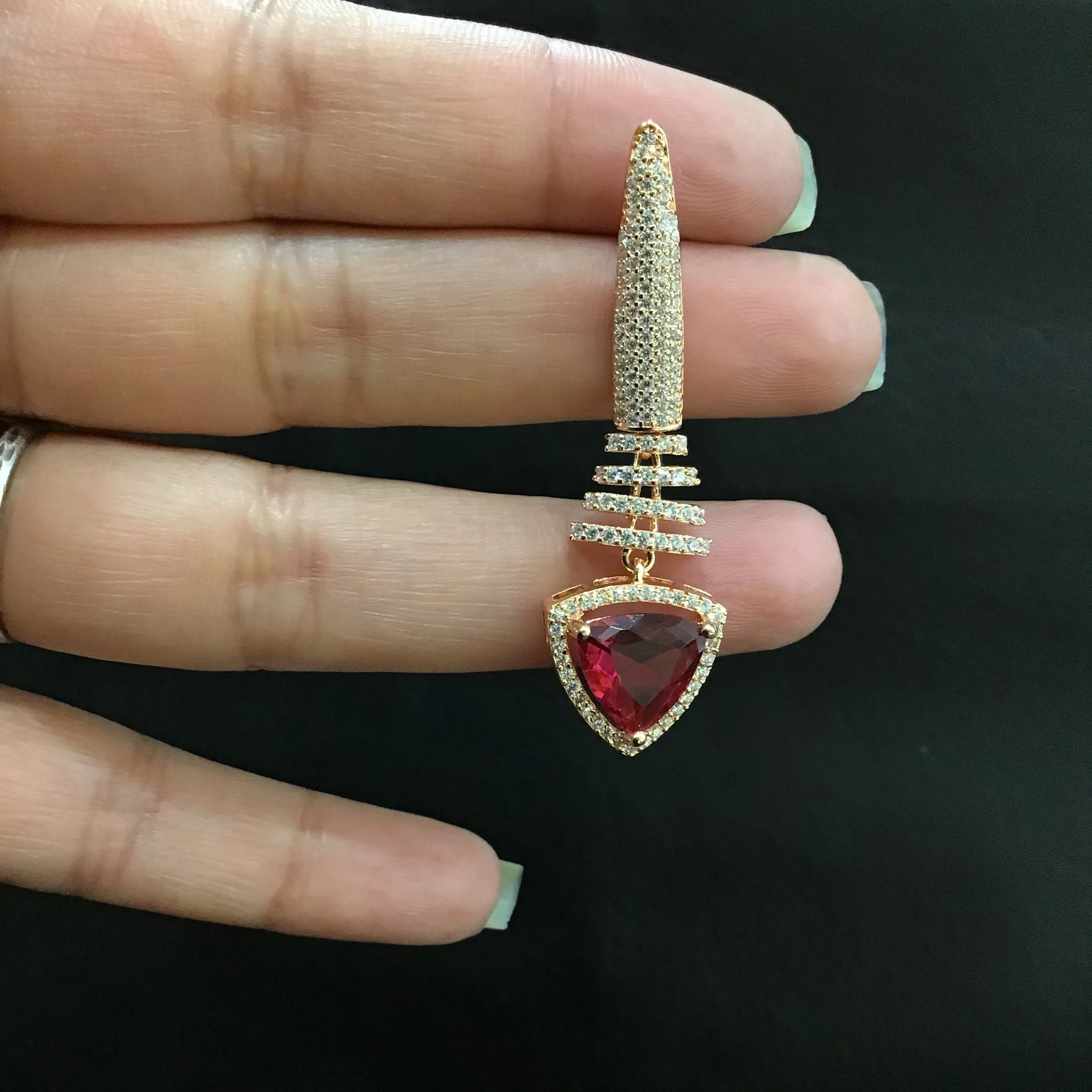 Stylish Zircon/AD Earring 1101-69