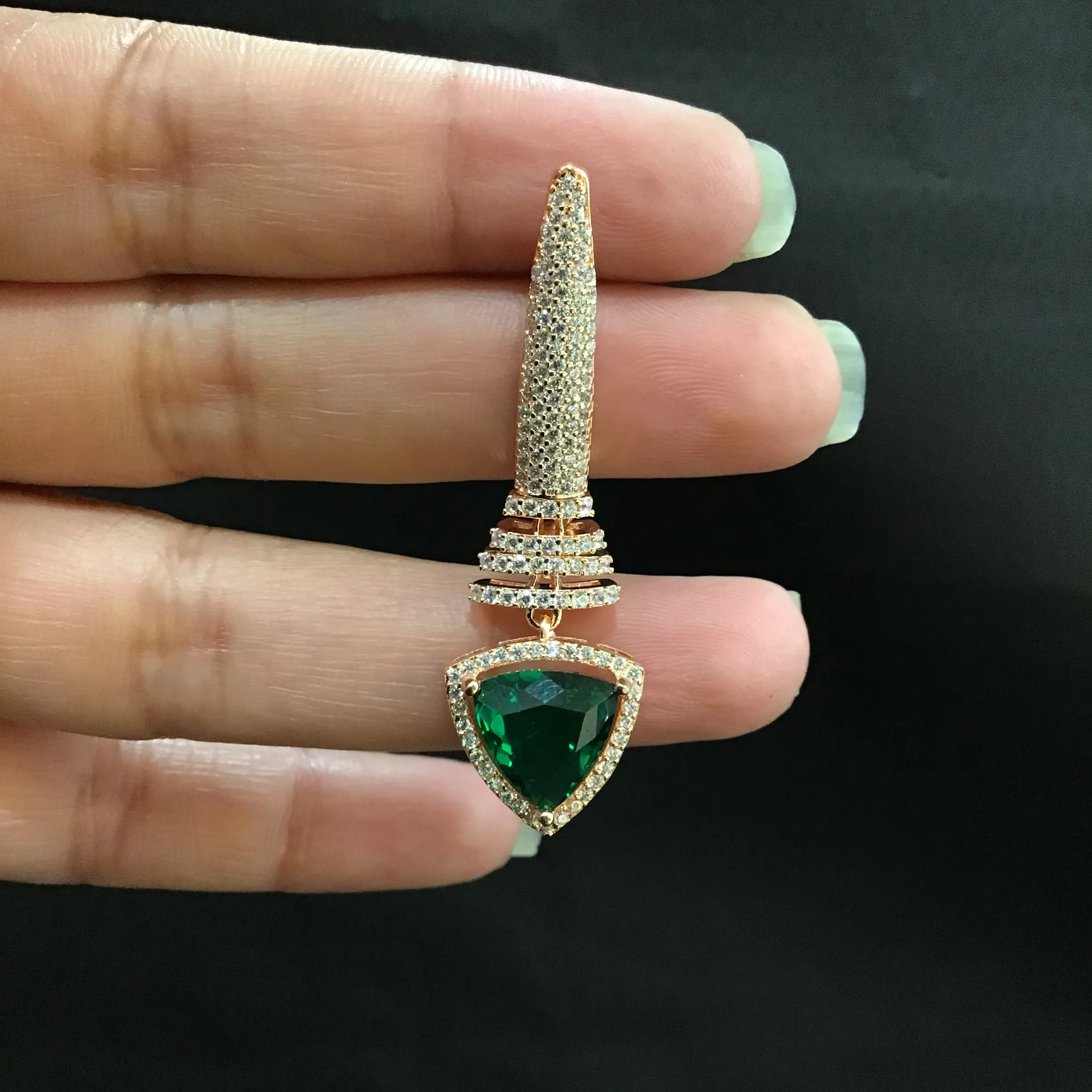 Stylish Zircon/AD Earring 1101-69