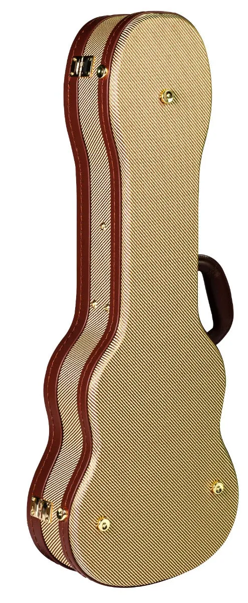 TGI Tenor Ukulele Case Wooden Foundation Tweed Covering
