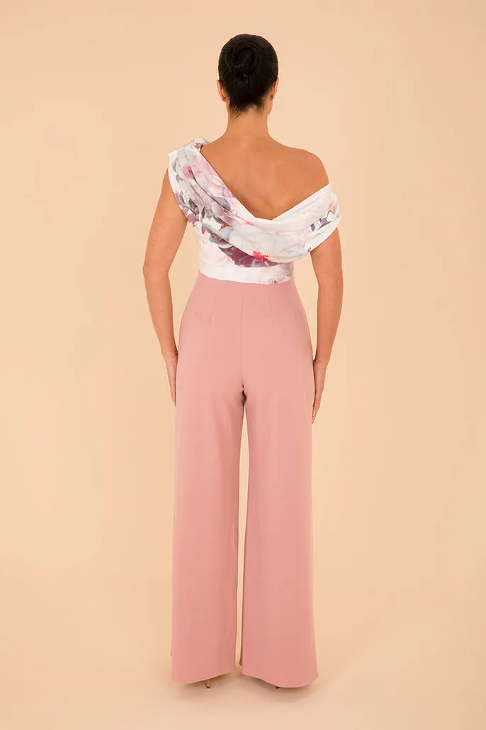Venice jumpsuit in blush & blush floral