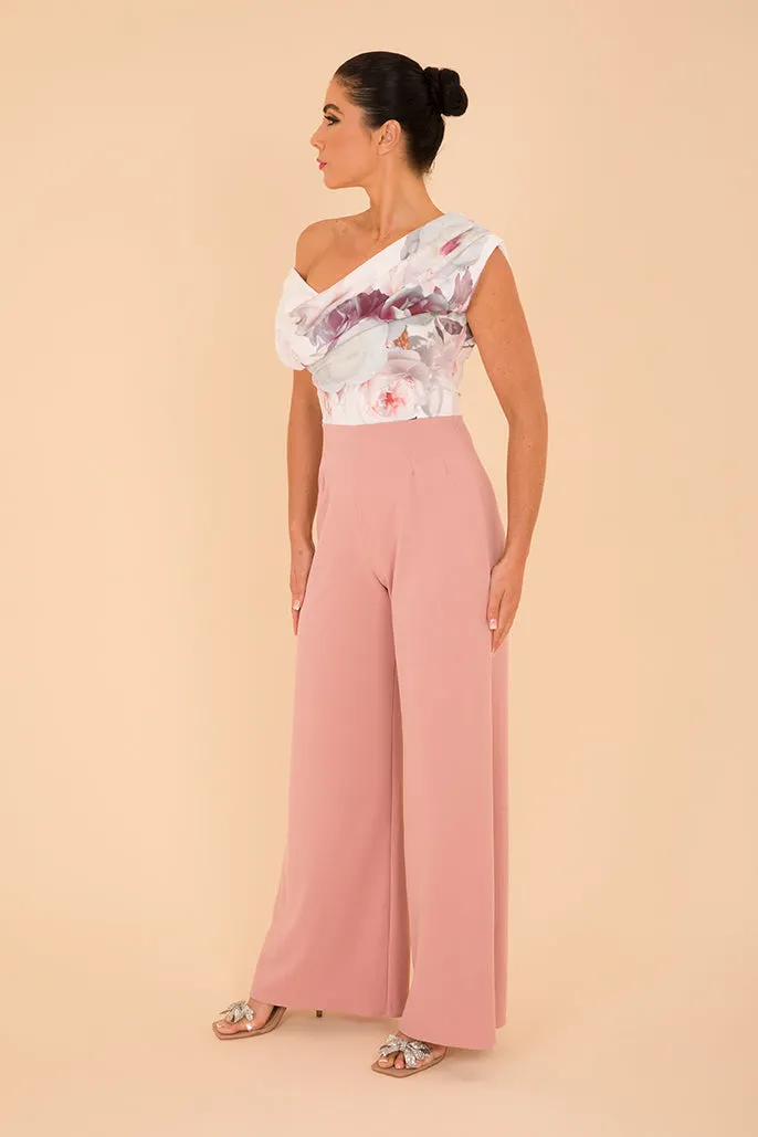 Venice jumpsuit in blush & blush floral